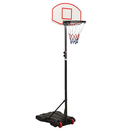 Support de basket-ball blanc 216-250 cm polyéthylène