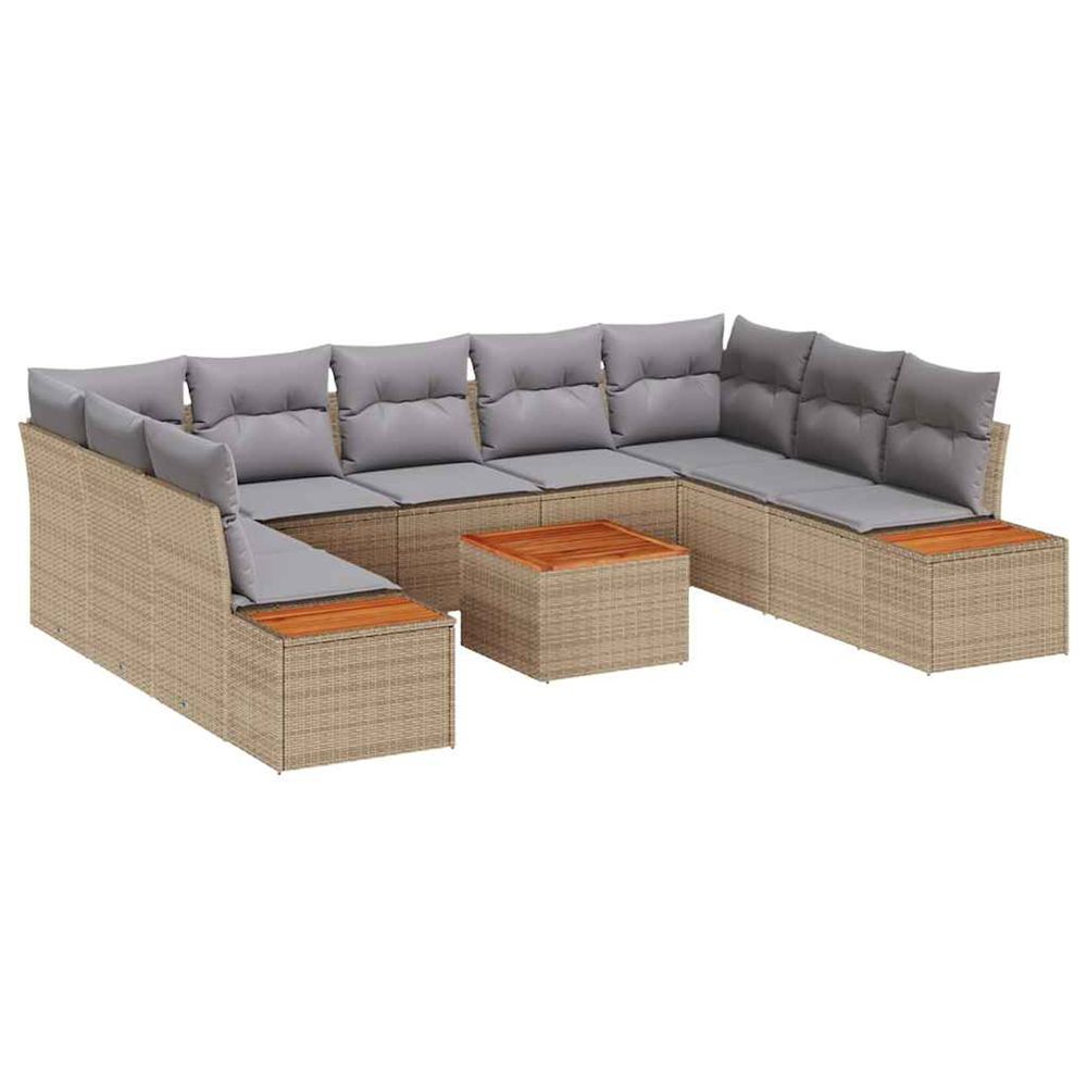 Ensemble de canapé de jardin 5 pc 9-nombre de places