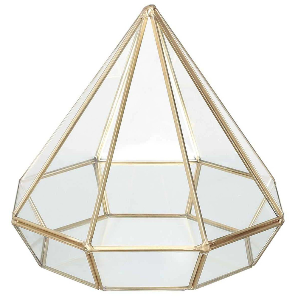 Photophore en verre diamant