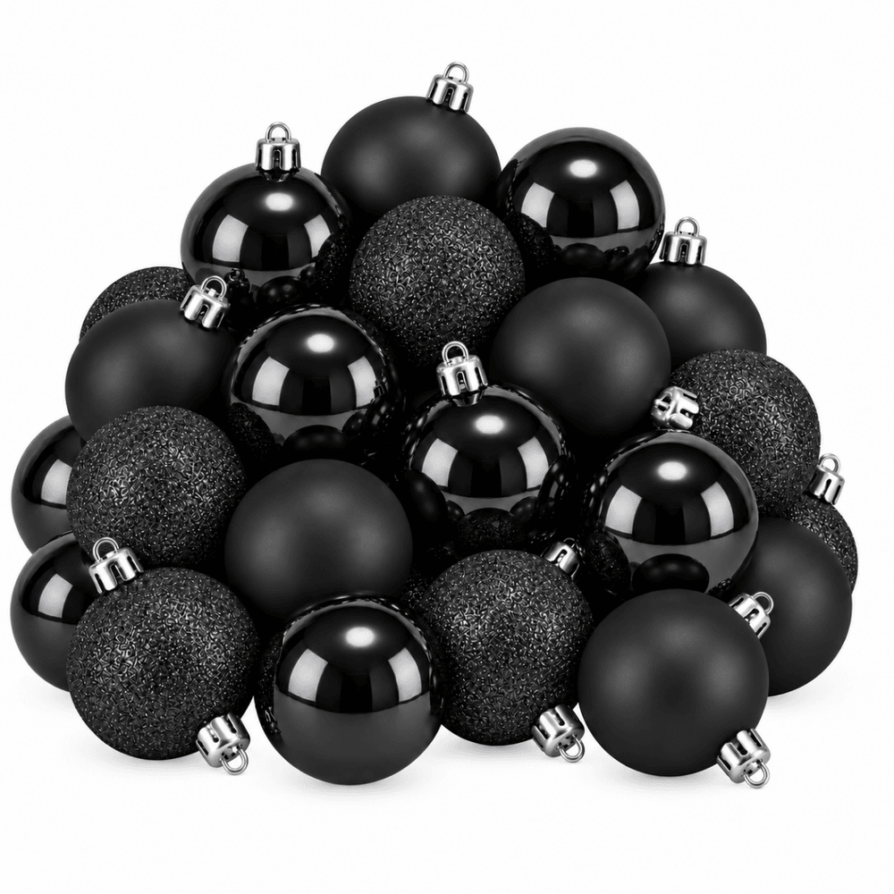 Babe de noël memike249/00183 set de 27 h8x8cm - noir