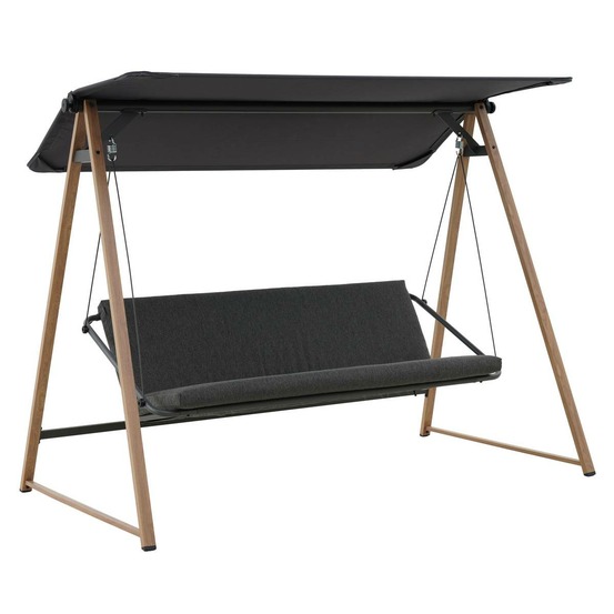 Balancelle de jardin soly honey & charbon