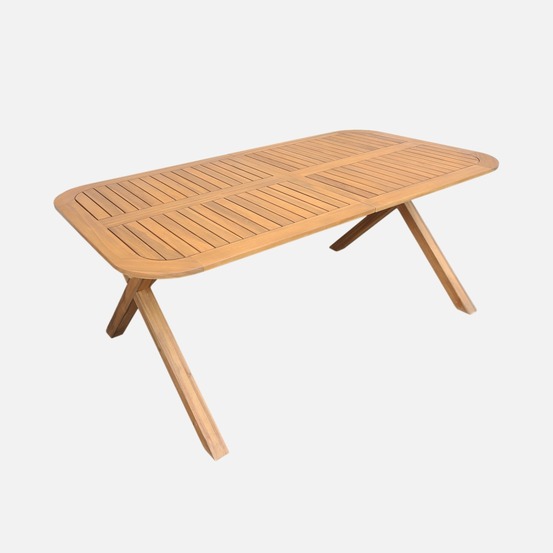 Table de jardin extensible bois d'acacia 6-8 places 180/240cm - tanzo