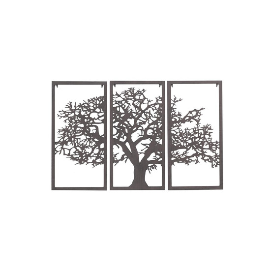 Triptyque arbre de vie métal baobab