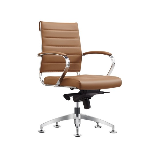 Chaise de conférence cádiz cognac - 100% cuir