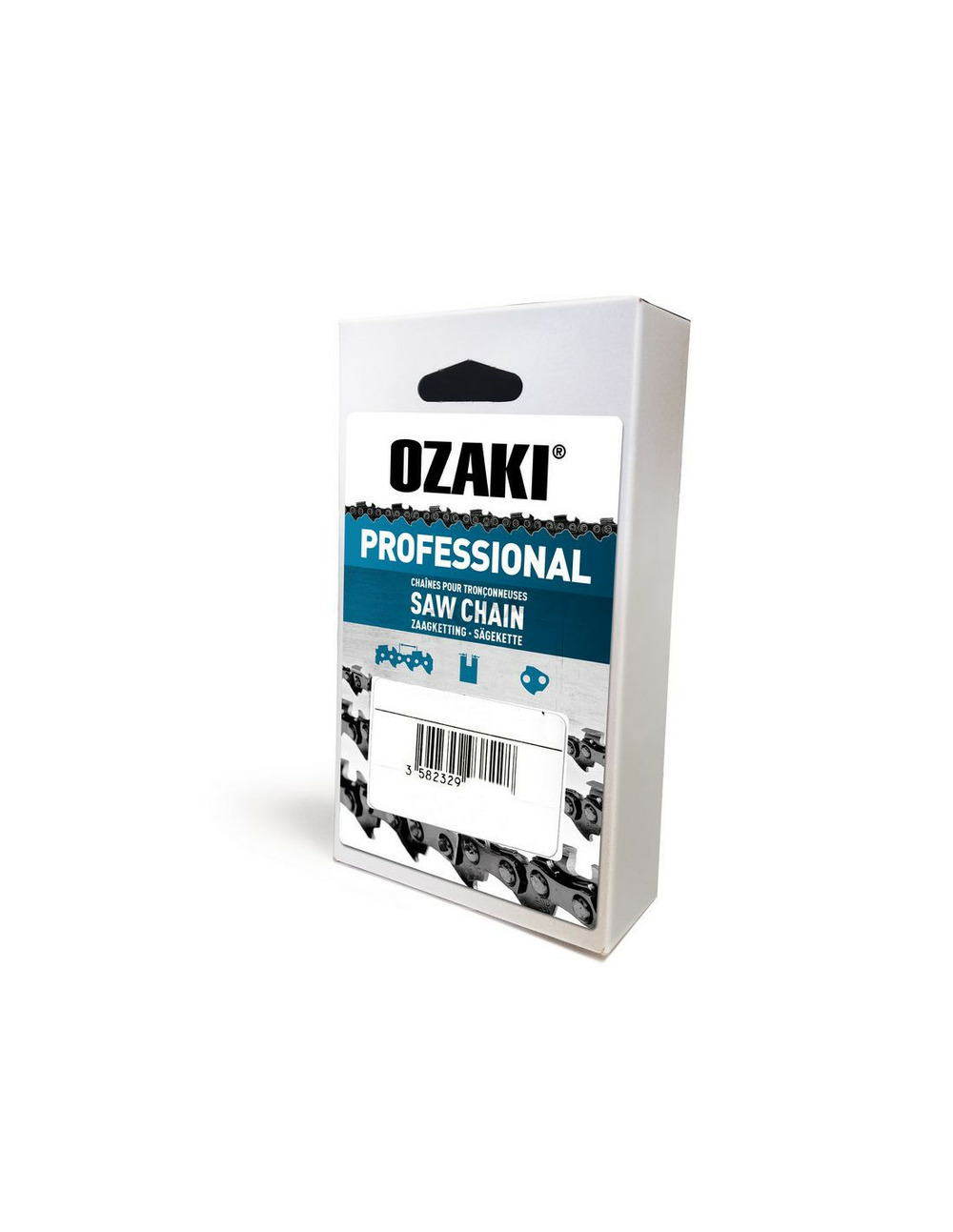 Chaîne de tronçonneuse ozaki pro carrée 3/8' .050 (1,3mm) 60 entraîneurs. - ozaki
