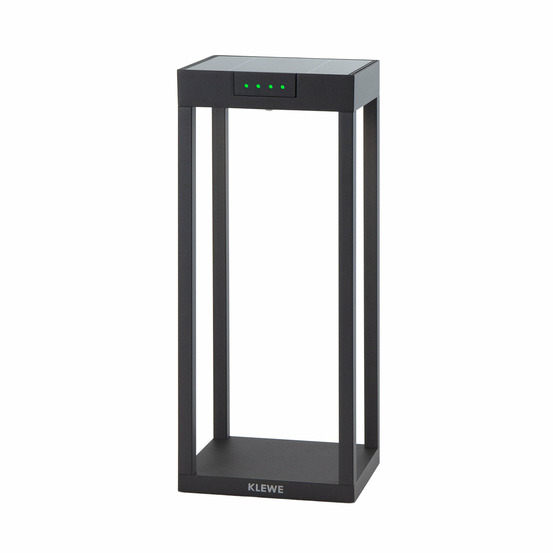 Borne solaire radia noir aluminium h35cm