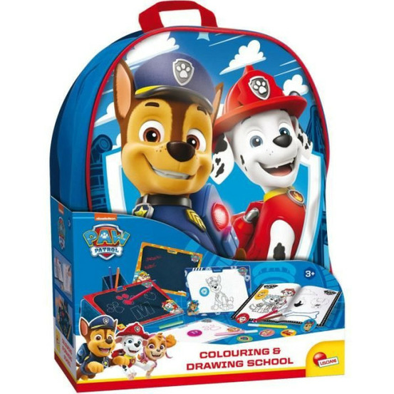 Sac a dos école de dessin et coloriage - paw patrol - lisciani