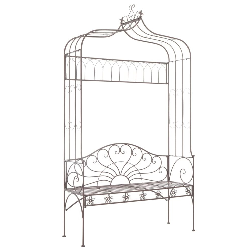 BANC DE JARDIN 122 CM FER MARR-(868442)