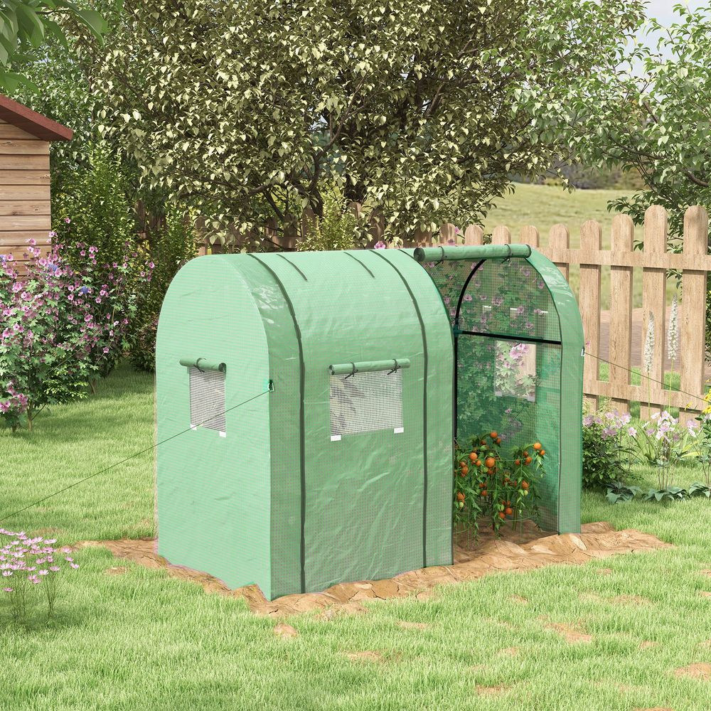 Serre de jardin tunnel acier et pe 185 x 94 x 150 cm verte potager protection plantes - comfortxl outdoor living