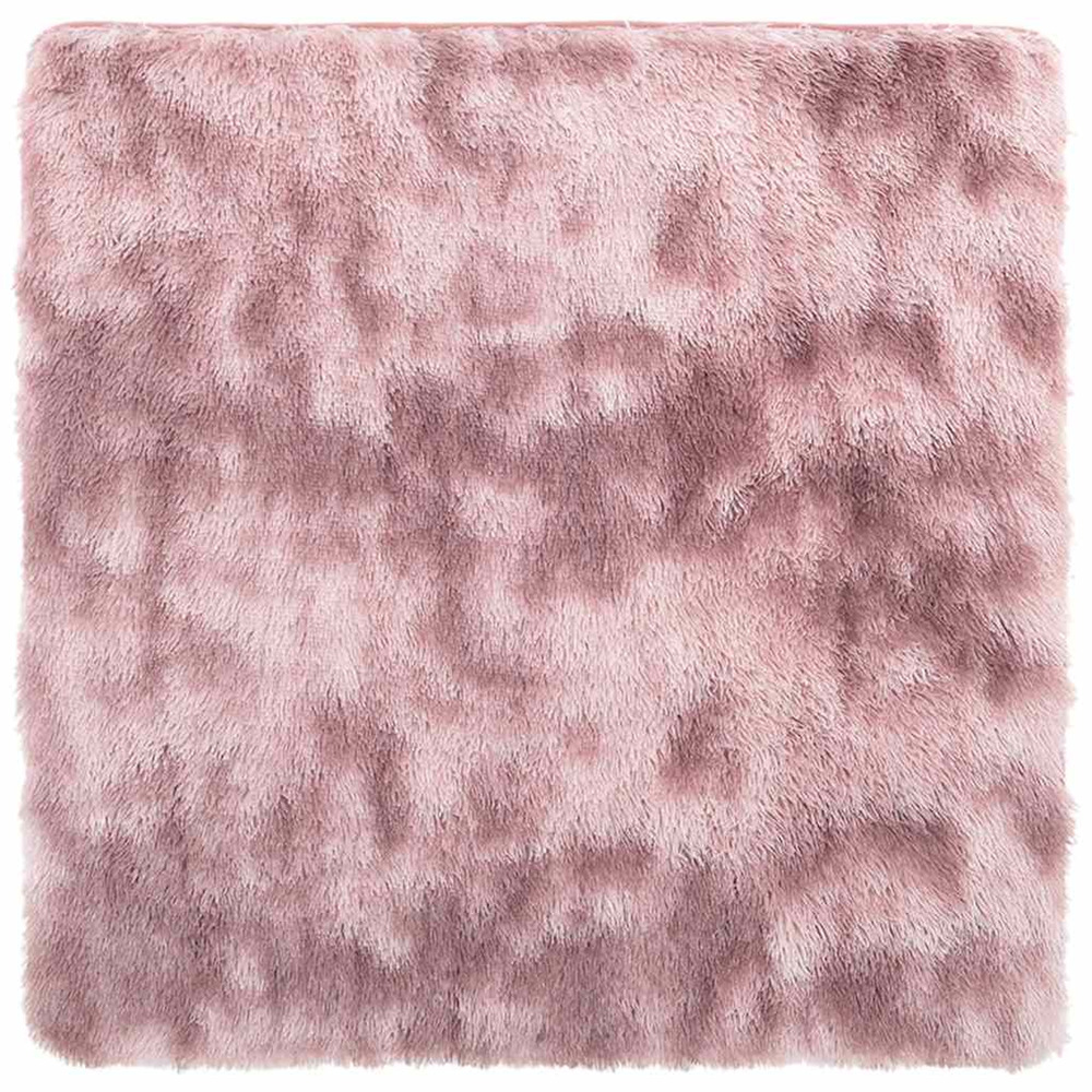 Tapis shaggy à poils longs navarra rose poudré 240x240 cm