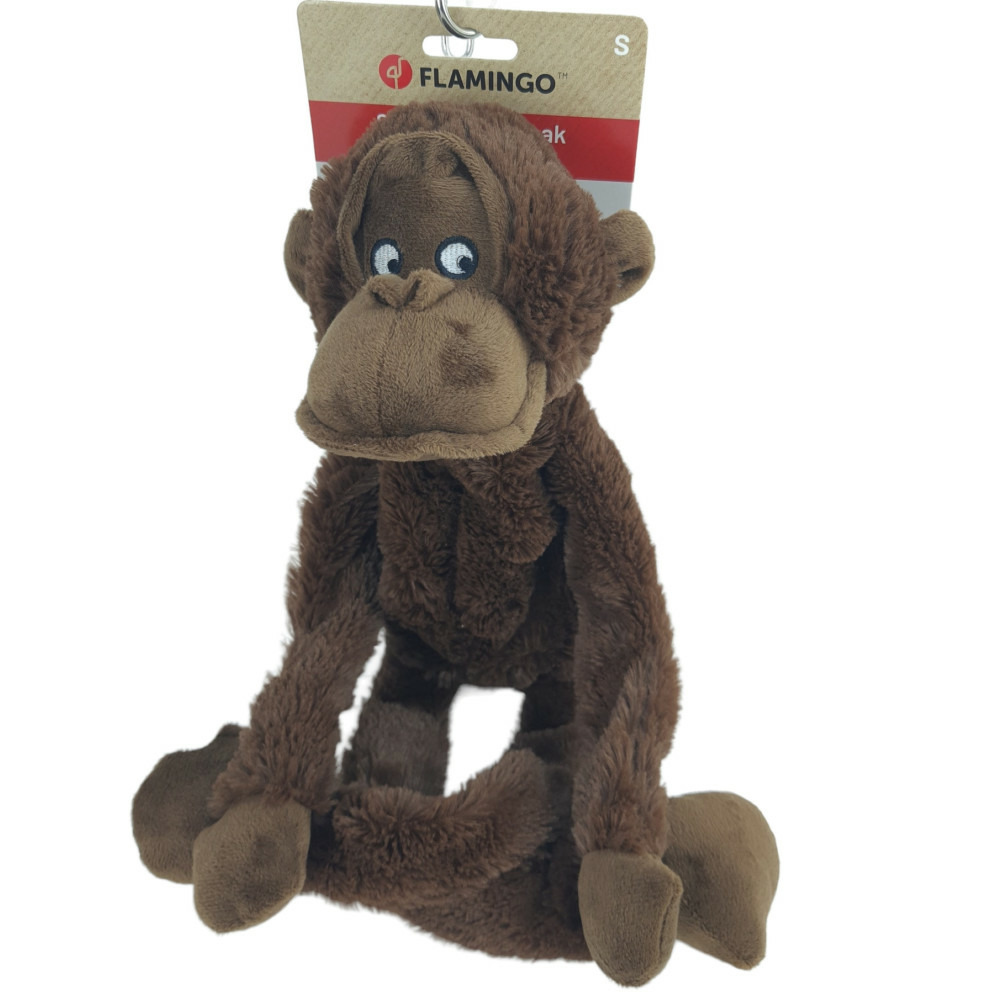 Peluche singe madina marron 57cm pour chien