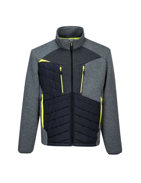 Veste baffle hybride dx4 couleur : gris métal taille xl - portwest