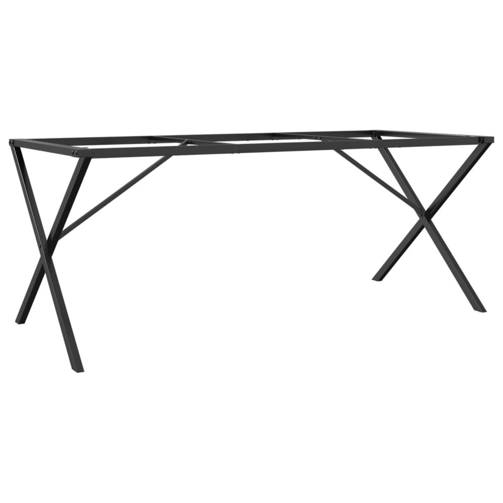 Pieds de table à manger cadre en x 160x80x73 cm acier