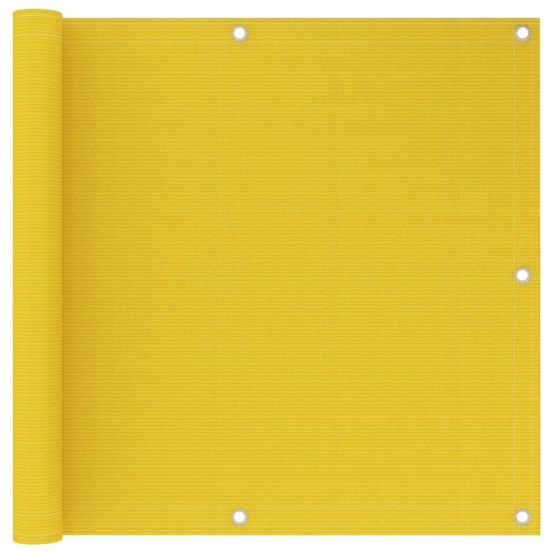Écran de balcon jaune 90x600 cm pehd