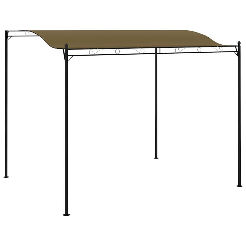 Auvent de parasol 3x2,4 m taupe 180 g/m²