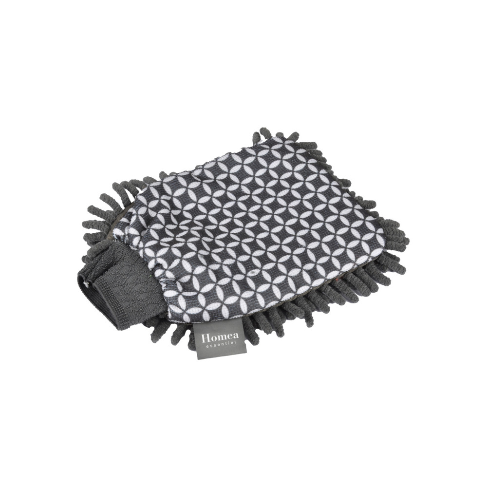 Gant chenille microfibre terrazzio gris