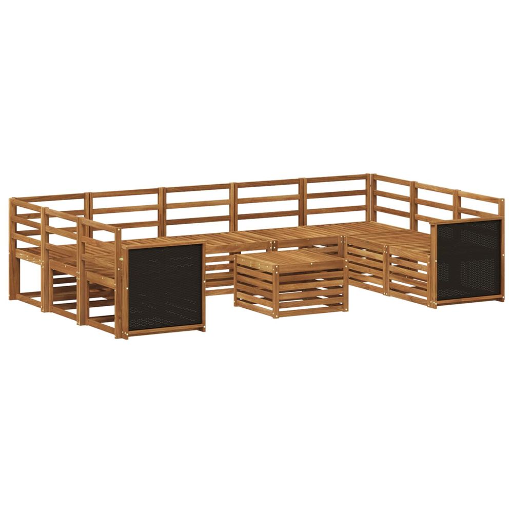 Ensemble de canapés d'extérieur 10 pc naturel