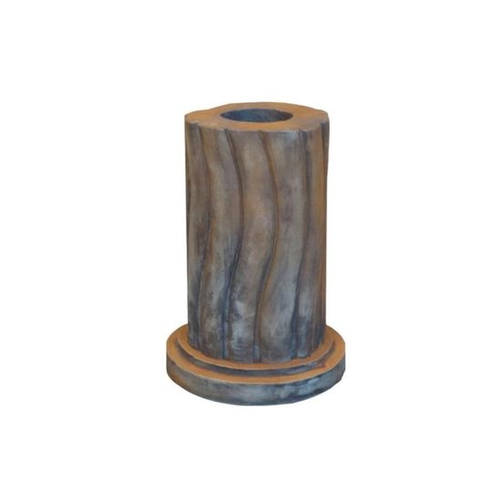 Socle statue pierre reconstituée (60 cm) - rouille 60 cm