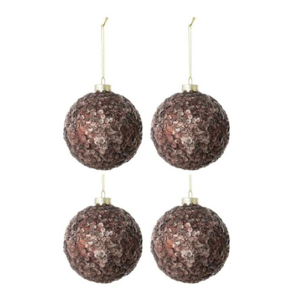 Lot de 4 boules de noël 