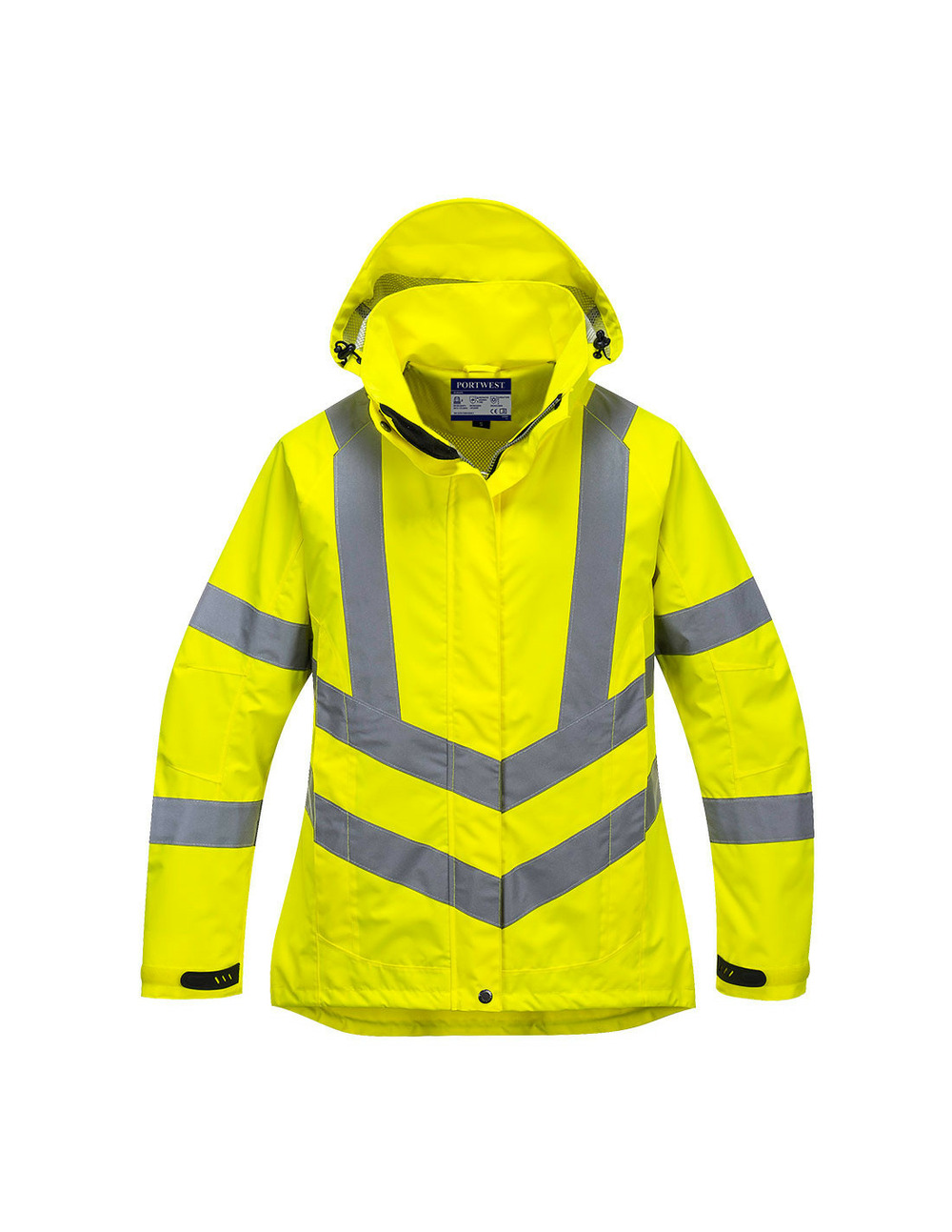 Parka femme hi-vis respirante couleur : jaune taille xs - portwest