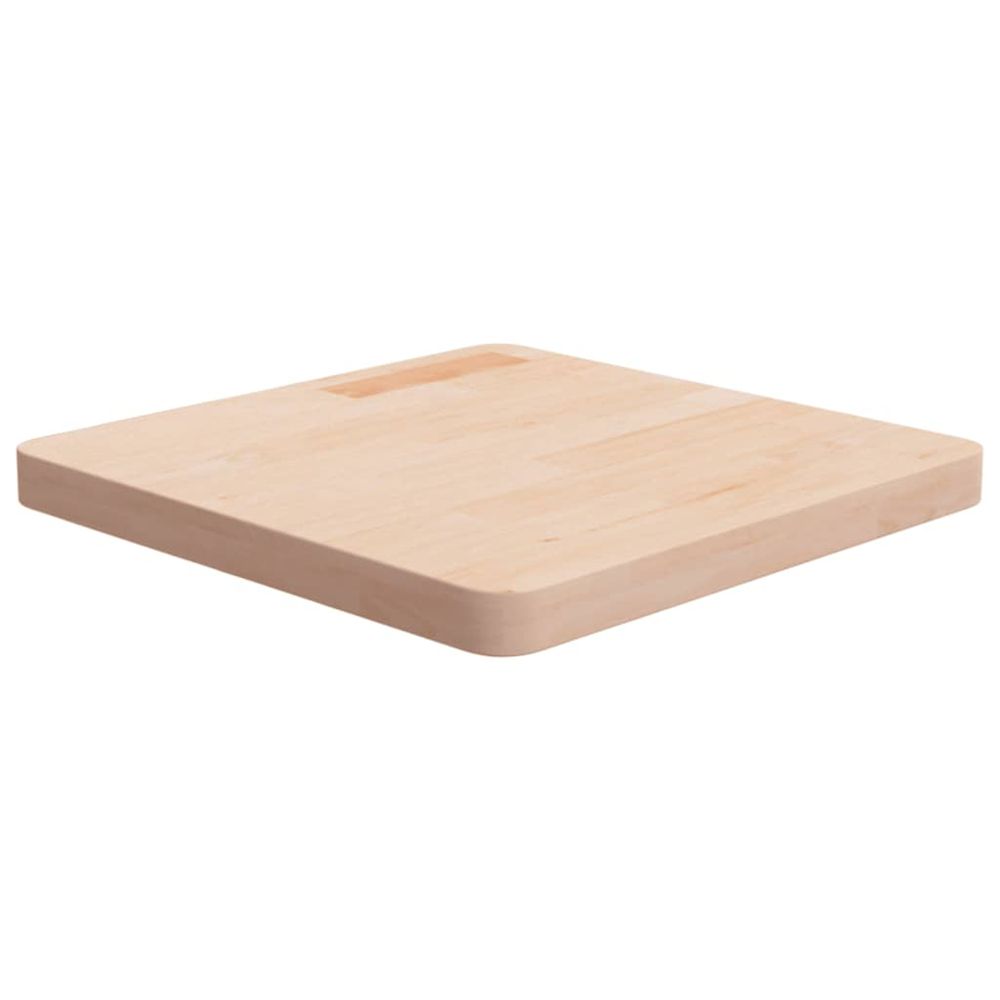 Dessus de table carré 50x50x4 cm bois chêne massif non traité