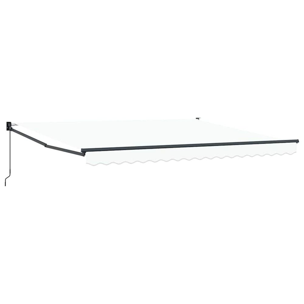 Auvent rétractable blanc 400 × 300 cm