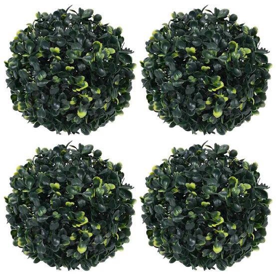 Boules de buis artificielles 4 pcs 12 cm
