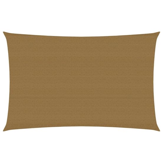 Voile d'ombrage 160 g/m² taupe 3 x 5 m pehd