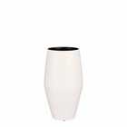 Mica decorations vase morris - 25x25x45 cm - céramique - blanc