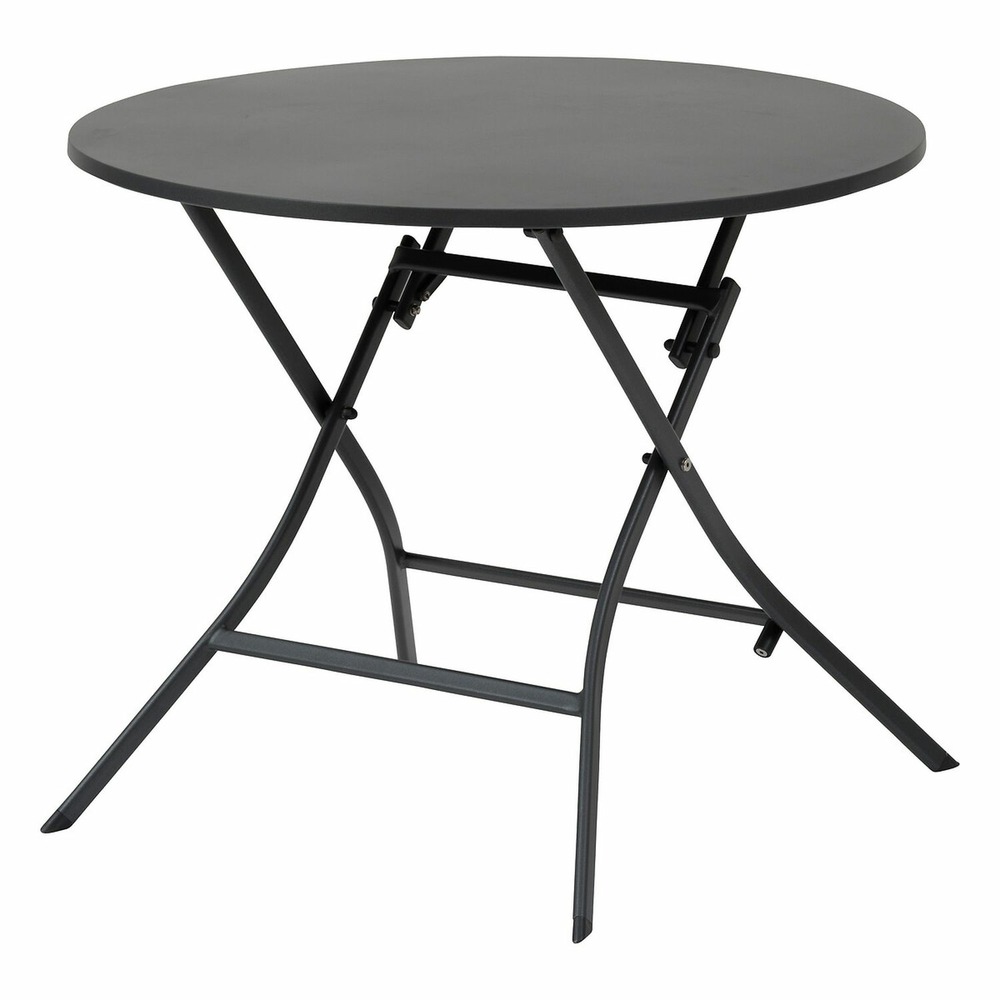Table de jardin pliante ronde 4 places greensboro - gris graphite