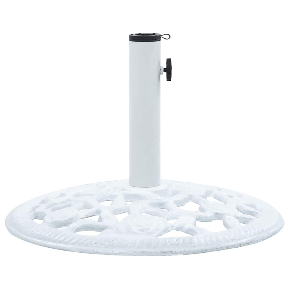 Socle de parasol blanc 12 kg 48 cm fonte