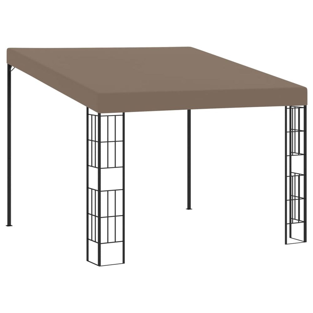 Belvédère mural 3x3 m taupe tissu