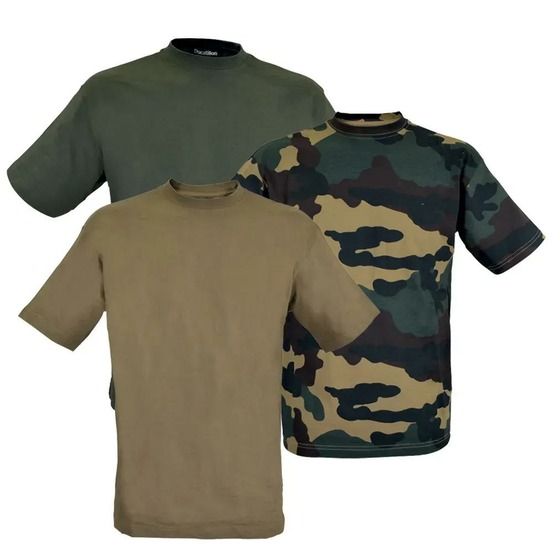 Lot de 3 tee-shirts (beige, kaki et camo) taille m à 3xl