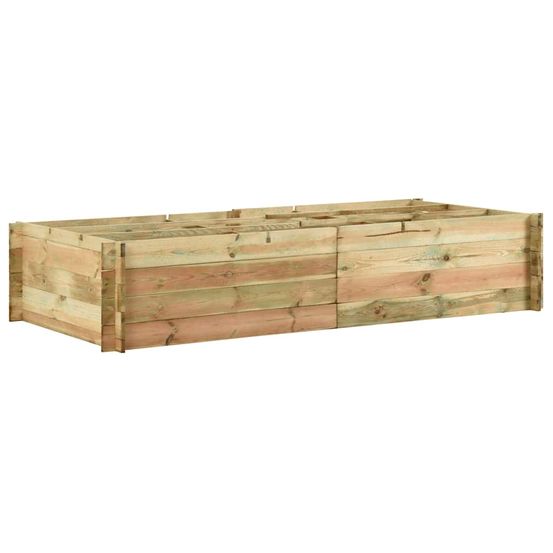 Carré potager en bois 197x100cm avec 9 compartiments pour jardin potager