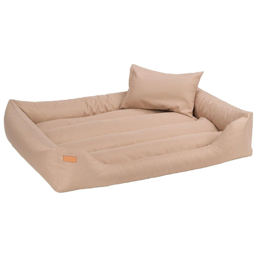 Velinda panier pour chien et chat avec oreiller 120 x 90 — crème