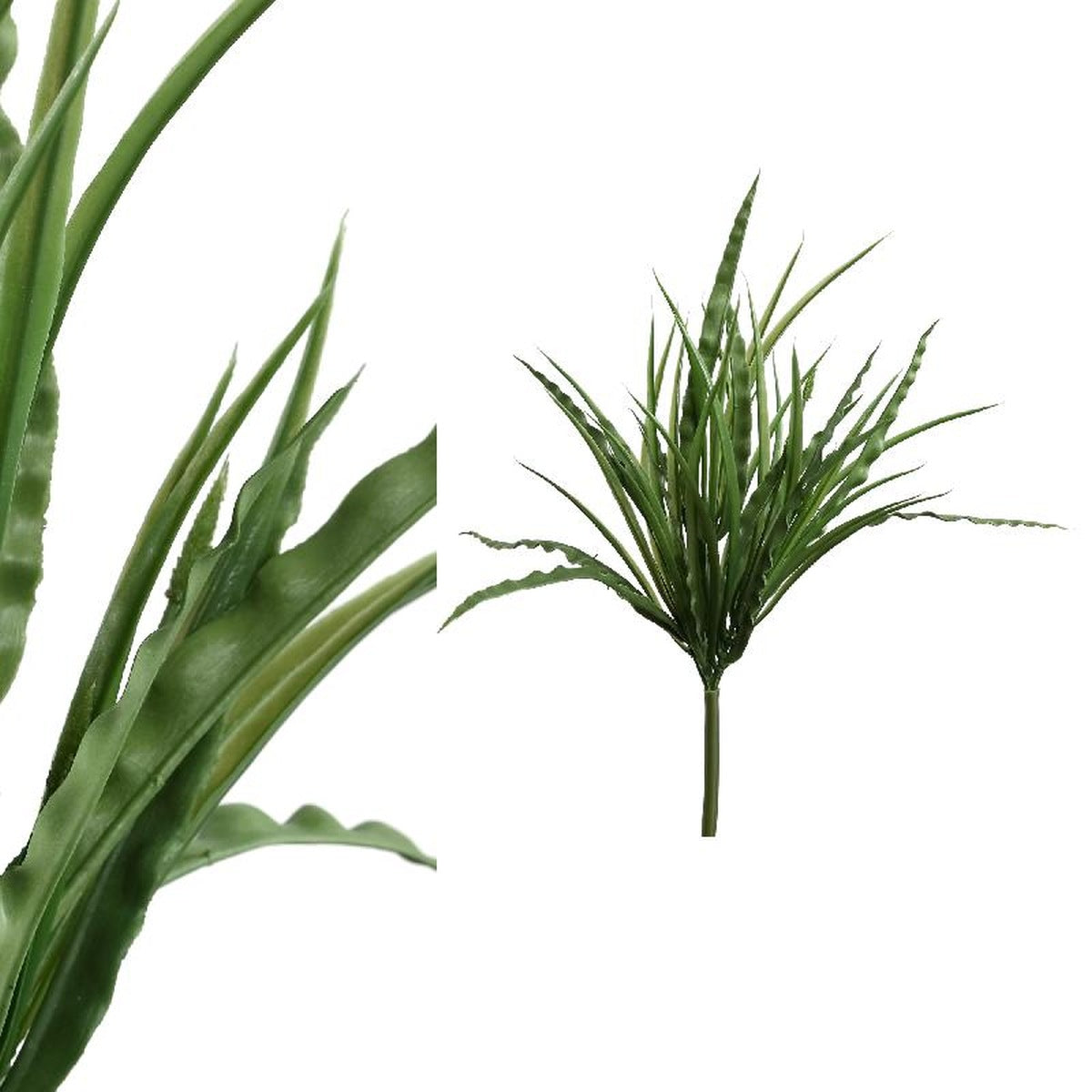 Ptmd feuilles plantes gras art bush - 25 x 30 x 32 cm - vert