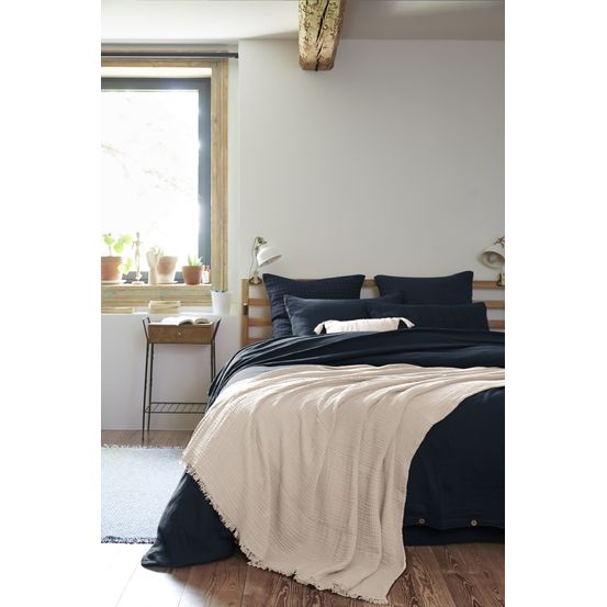 Plaid quadruple gaze de coton gaia