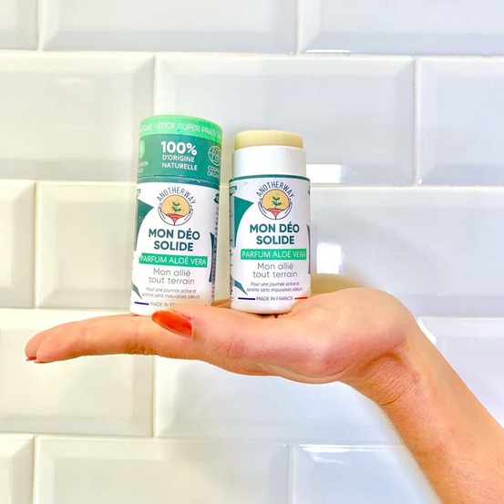 Déodorant solide 100 % naturel & bio - aloe vera