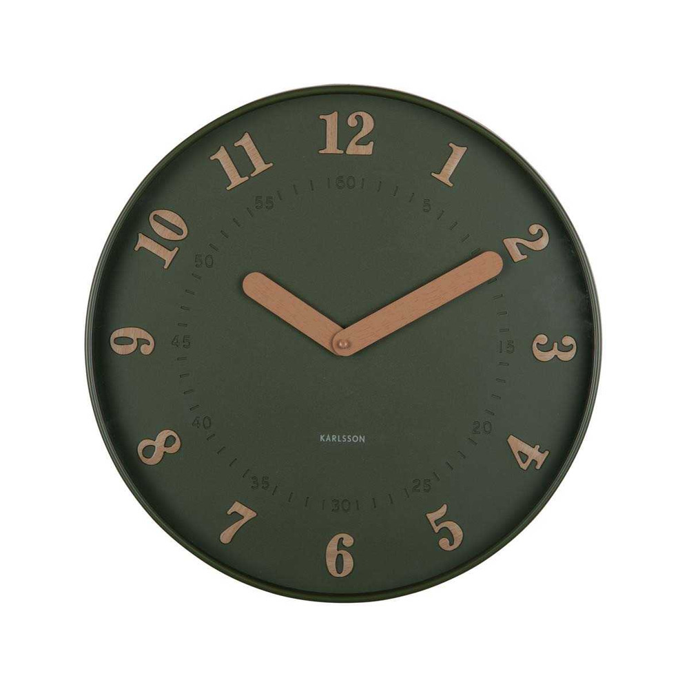 Horloge murale polypropylène amena vert