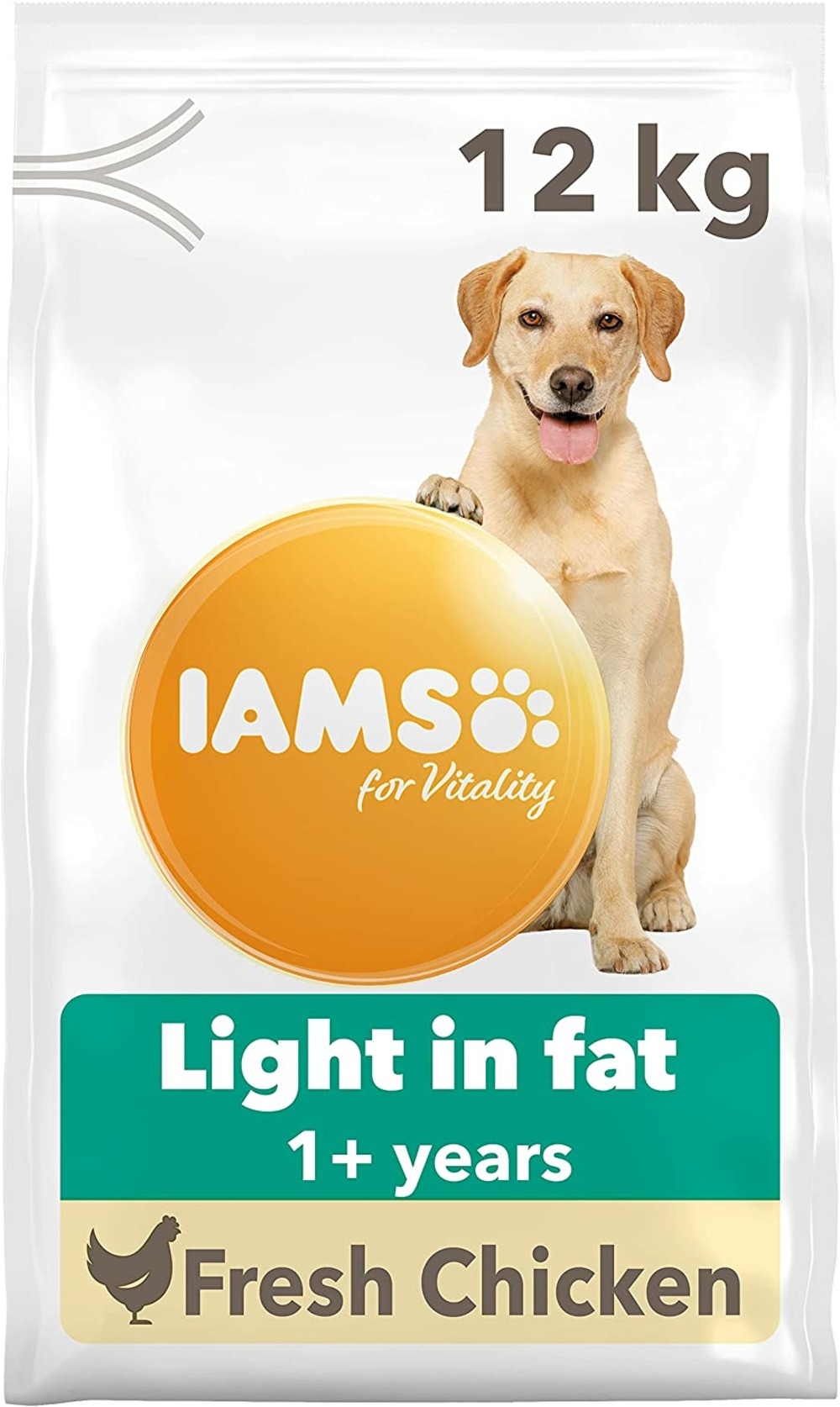 Croquette vitaly chiens adultes petite et moyenne race light poulet 12kg