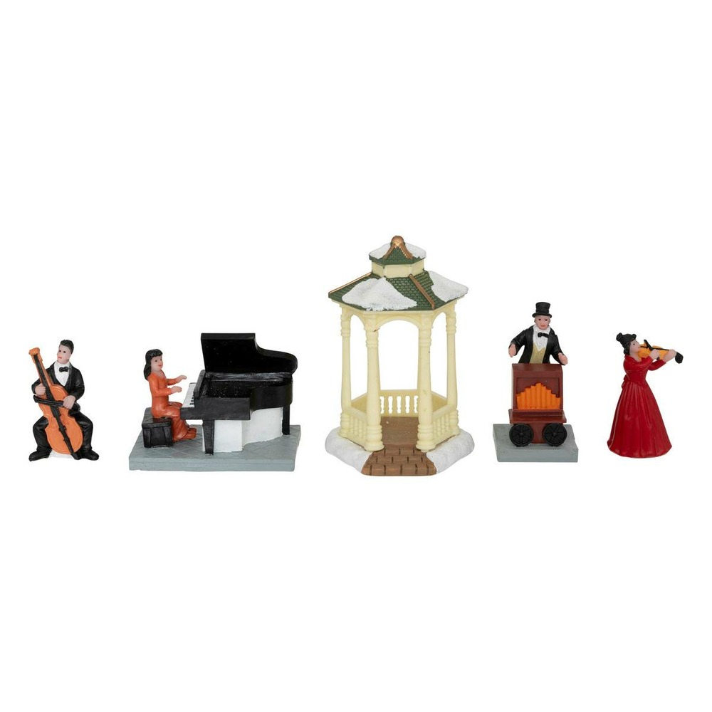 Lot de 5 santons pour village musique