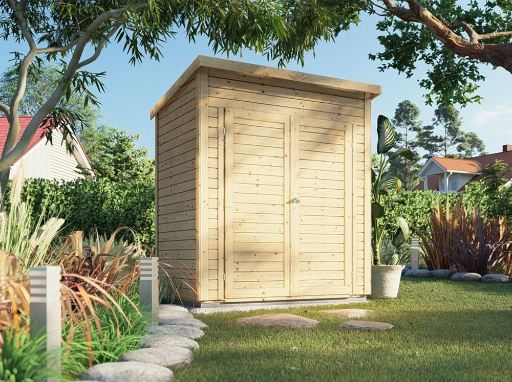 Abri de jardin bois midway 1 - 191 x 139 cm - cabane de jardin - cabanon - stockage - local poubelle