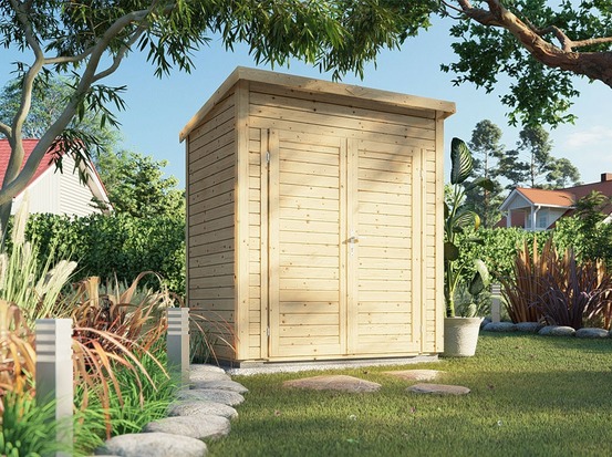 Abri de jardin bois midway 1 - 191 x 139 cm - cabane de jardin - cabanon - stockage - local poubelle