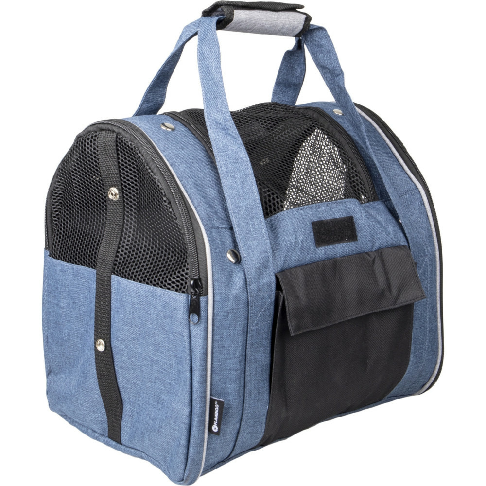 Sac à dos lenie bleu taille 36 x 32 x 32 cm pour chien max 7 kg.