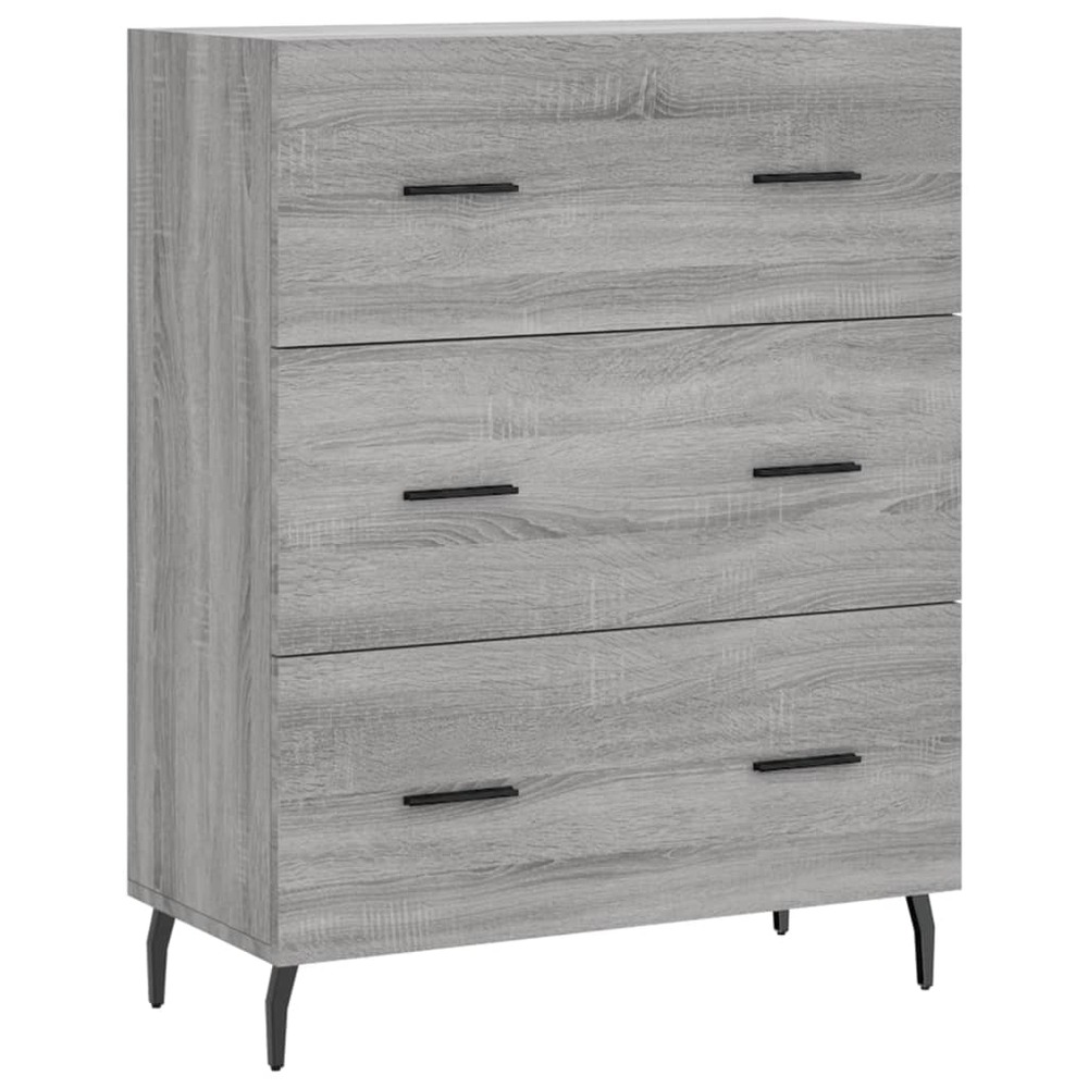 Buffet bahut commode armoire meuble de rangement organisateur cuisine salle de séjour salon sonoma 69,5 x 34 x 90 cm bois d'i