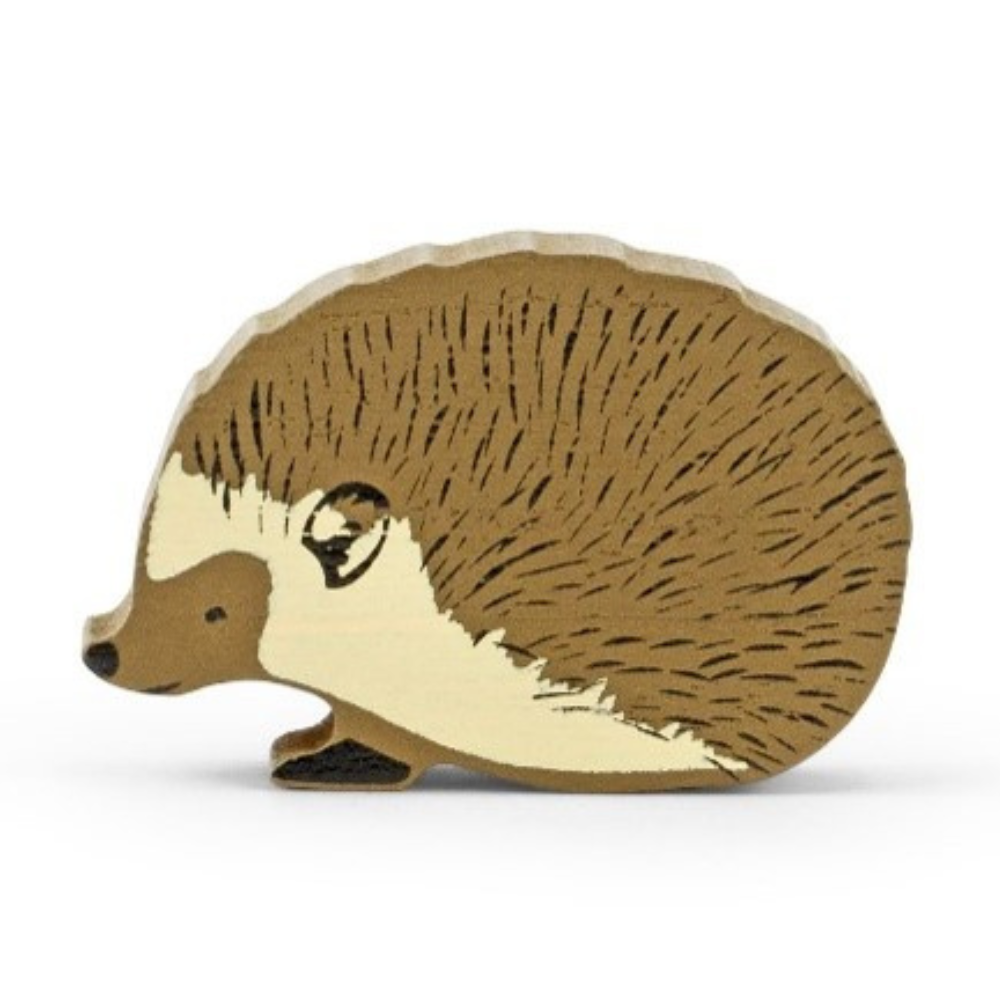 Figurine en bois fsc hérisson