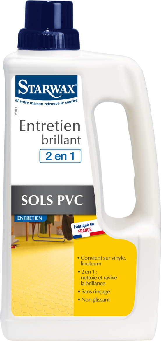 Entretien brillant sols pvc starwax 1 l