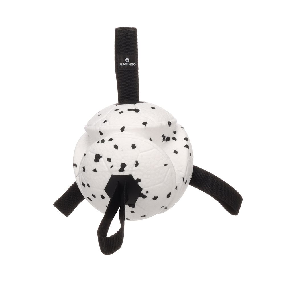Jeu balle avec rubans flottante et ultra rebondissante pour chien