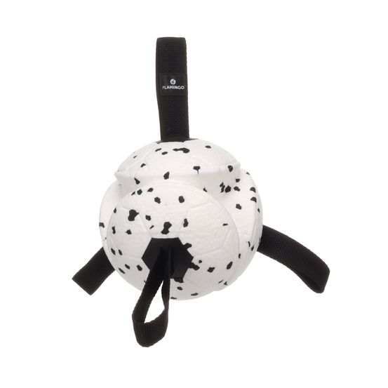 Jeu balle avec rubans flottante et ultra rebondissante pour chien