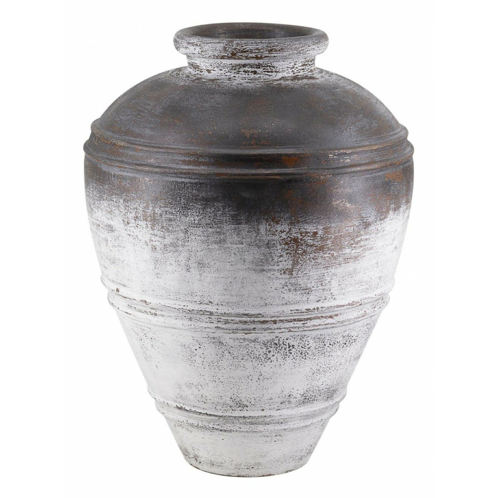 Vase argile argile gris - décoration d'autrefois